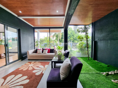 Elegant Mediterranean High Ceiling House and Lot with Wide Open Space Garden Area